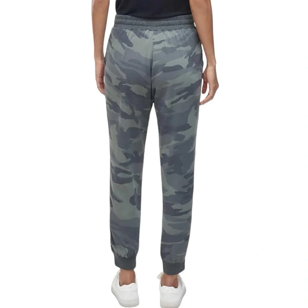 Splendid Woven Camo Green Lightweight Jogger Pants Size Large - Picture 3 of 12